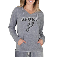 San Antonio Spurs Concepts Sport Women's Mainstream Terry Hooded Top Gray - NBA