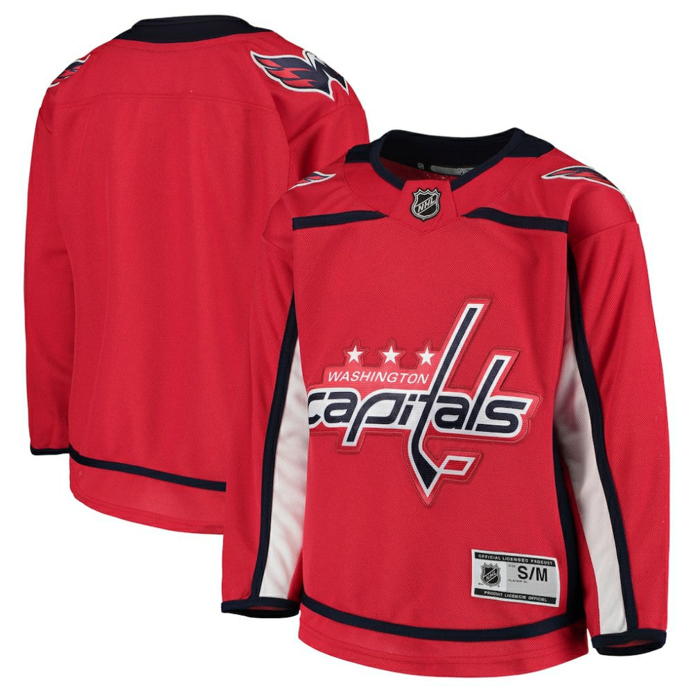 Washington Capitals Youth Home Premier Team Jersey - Red - NHL