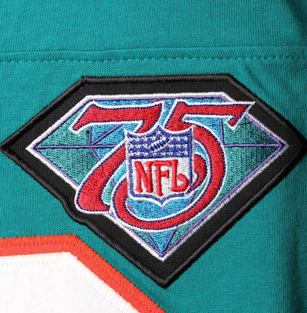 Dan Marino Miami Dolphins Throwback Retired Player Name & Number Long Sleeve Top Aqua | Mitchell & Ness