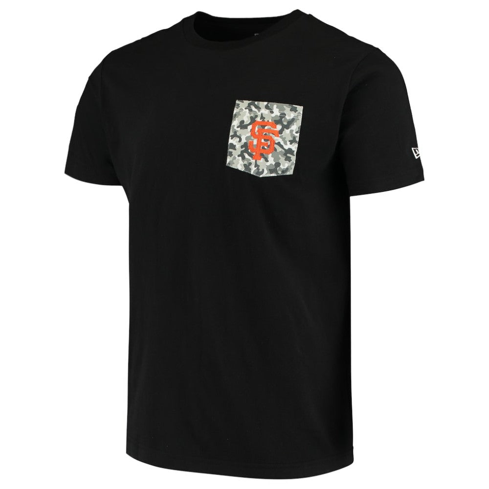 San Francisco Giants 5th & Ocean by New Era Brushed Camo Pocket T-Shirt - MLB