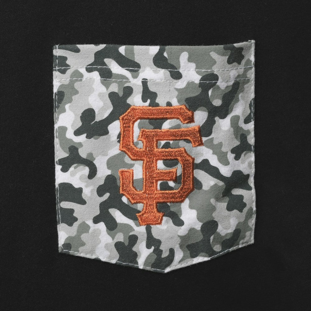 San Francisco Giants 5th & Ocean by New Era Brushed Camo Pocket T-Shirt - MLB