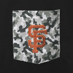 San Francisco Giants 5th & Ocean by New Era Brushed Camo Pocket T-Shirt - MLB