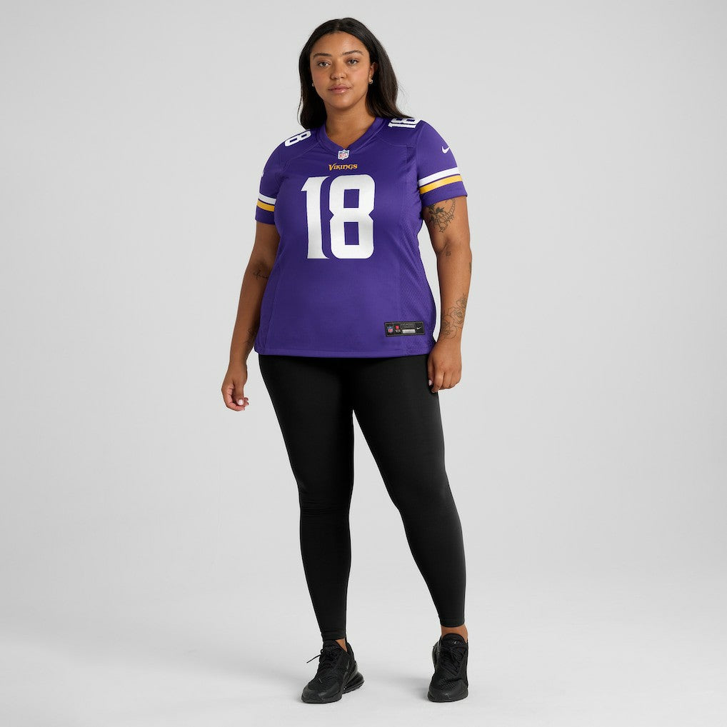Justin Jefferson Minnesota Vikings Women's Game Jersey Purple | Nike for Sale