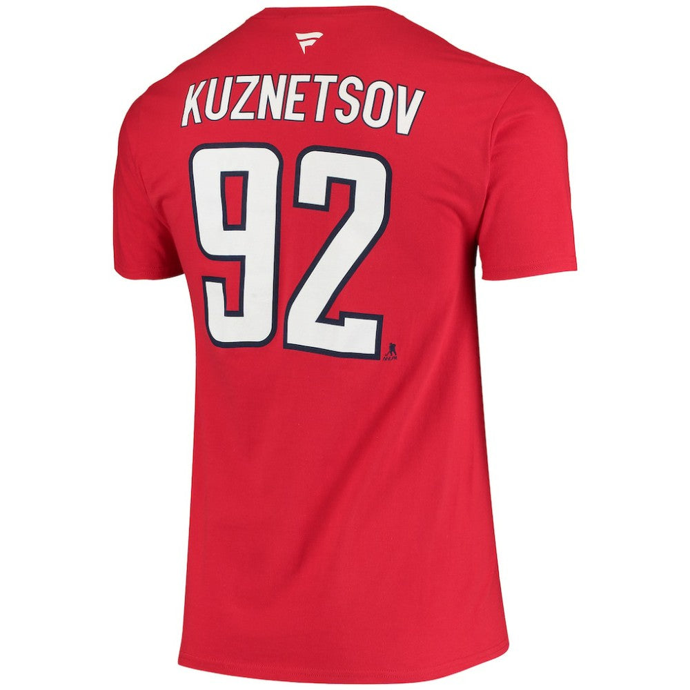 Evgeny Kuznetsov Washington Capitals Fanatics Name & Number T-Shirt - Red - NHL