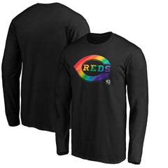 Cincinnati Reds Team Pride Logo Long Sleeve T-Shirt - MLB