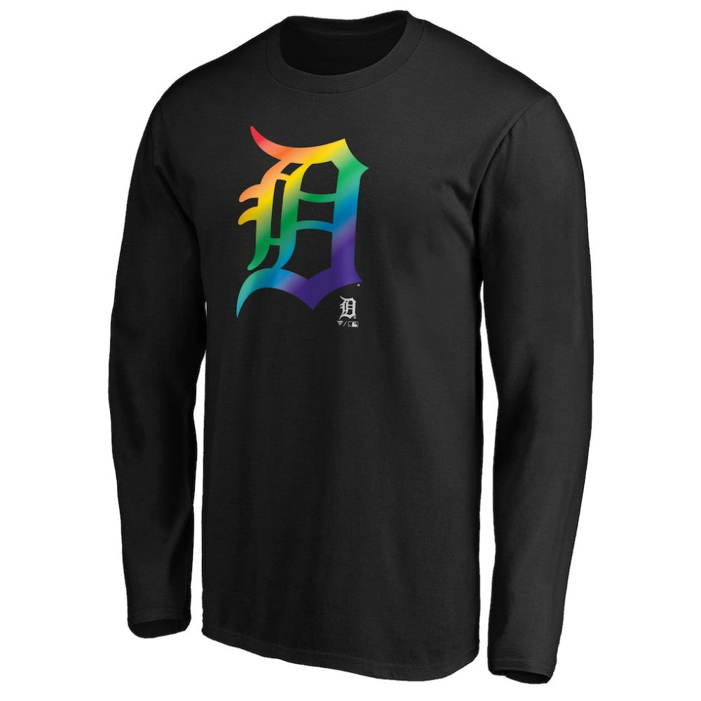 Detroit Tigers Team Pride Logo Long Sleeve T-Shirt - MLB