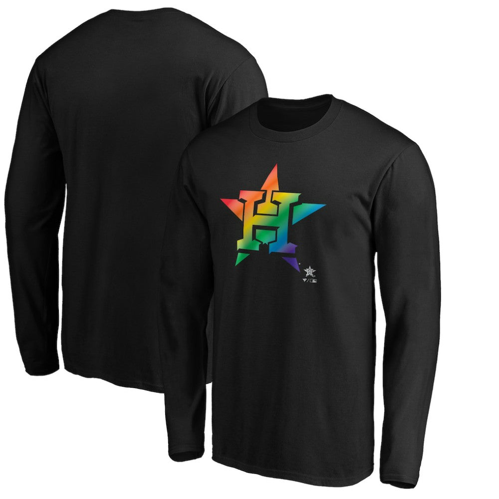 Houston Astros Team Pride Logo Long Sleeve T-Shirt - MLB