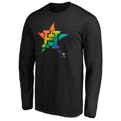 Houston Astros Team Pride Logo Long Sleeve T-Shirt - MLB