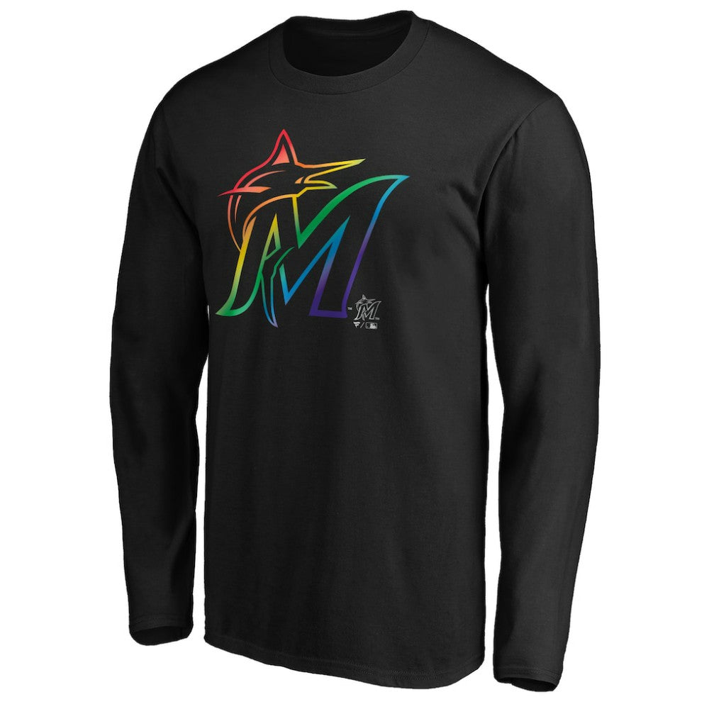 Miami Marlins Team Pride Logo Long Sleeve T-Shirt - MLB