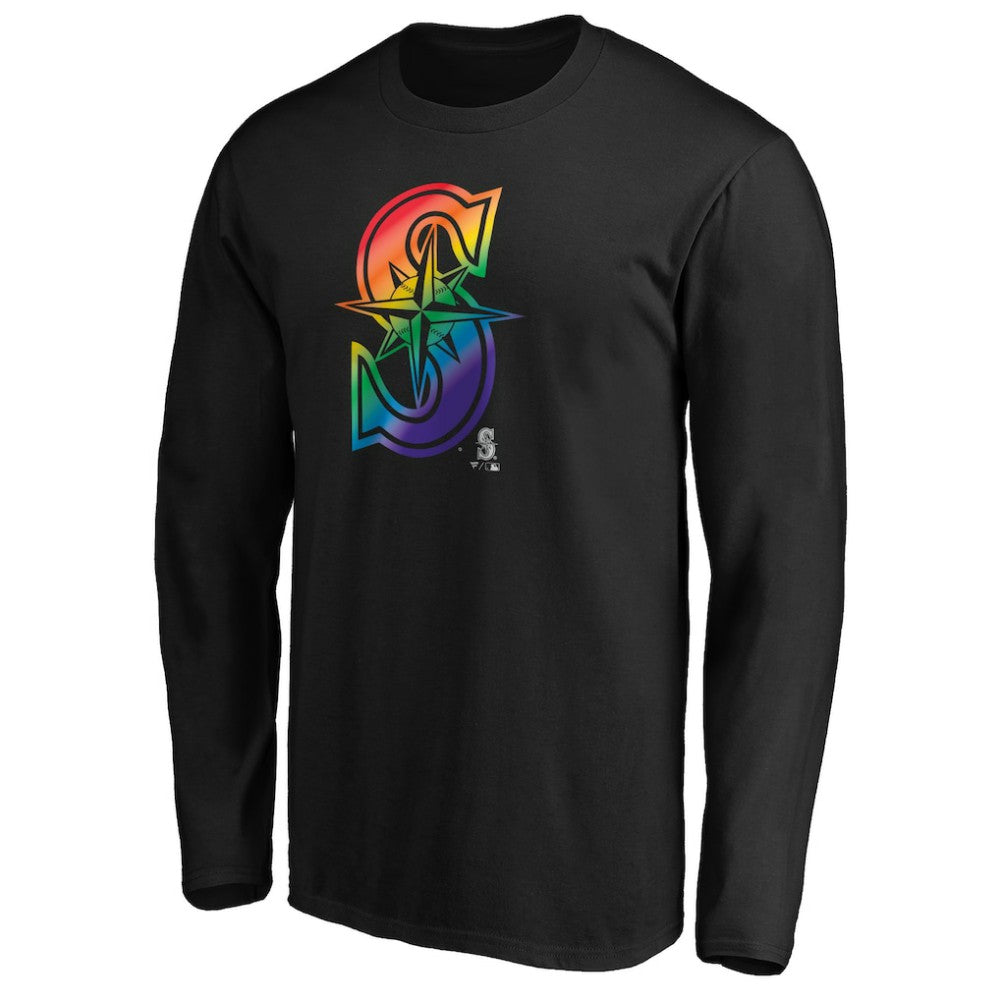 Seattle Mariners Team Pride Logo Long Sleeve T-Shirt - MLB