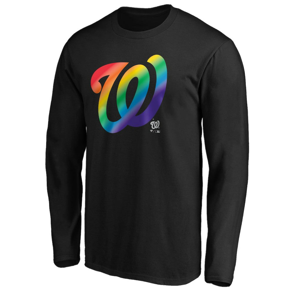 Washington Nationals Team Pride Logo Long Sleeve T-Shirt - MLB
