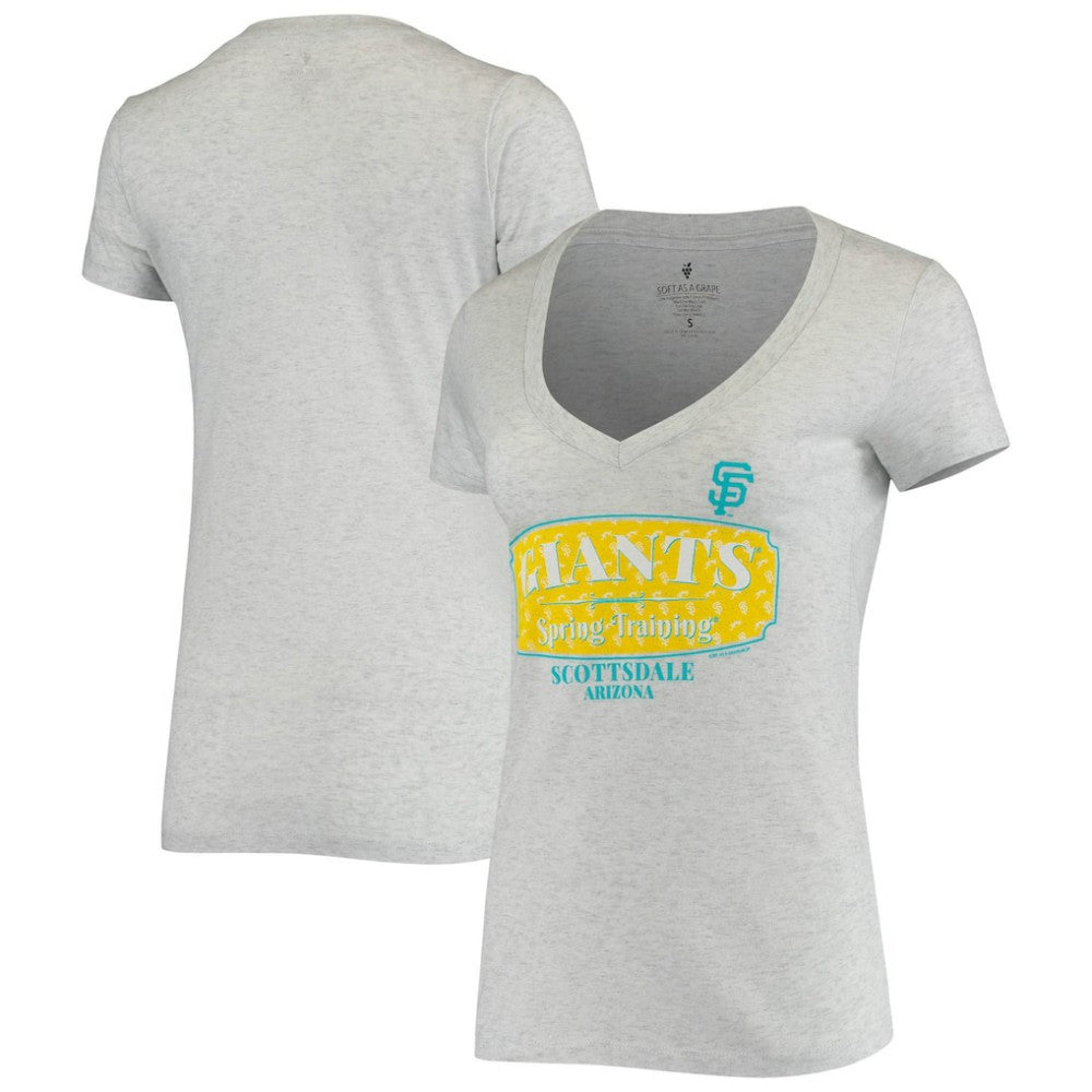 San Francisco Giants Soft as a Grape Women's Spring Training Tropical Banner T-Shirt - MLB