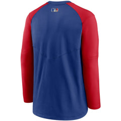 Chicago Cubs Nike Authentic Collection Pregame Performance Raglan Pullover Sweatshirt - MLB