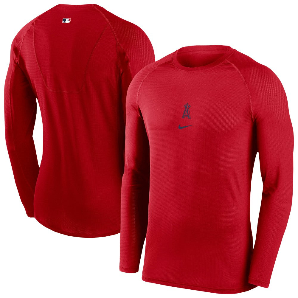 Los Angeles Angels Nike Authentic Collection Raglan Long Sleeve T-Shirt - MLB