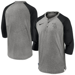 Tampa Bay Rays Nike Authentic Collection Flux Henley Raglan 3/4-Sleeve T-Shirt - MLB