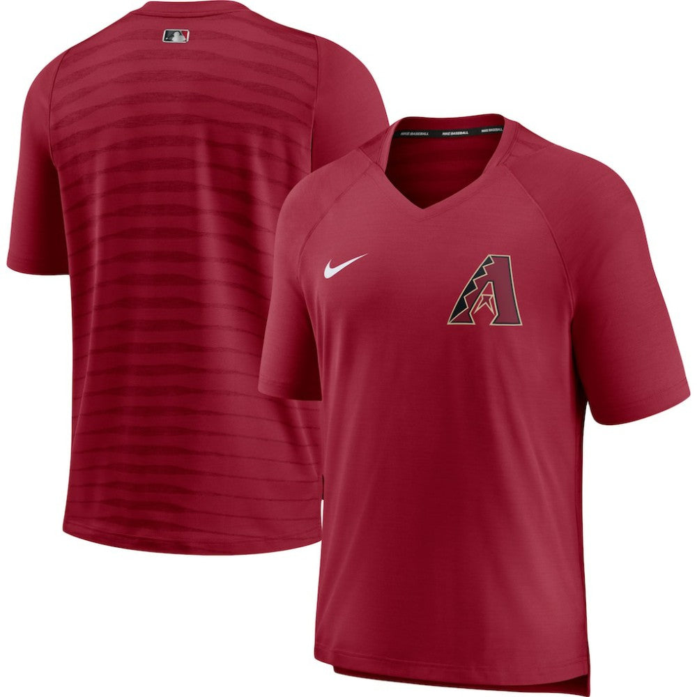 Arizona Diamondbacks Nike Authentic Collection Pregame Performance V-Neck T-Shirt - MLB