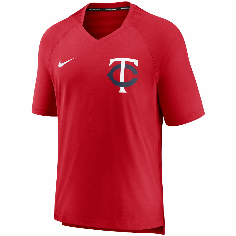 Minnesota Twins Nike Authentic Collection Pregame Performance V-Neck T-Shirt - MLB