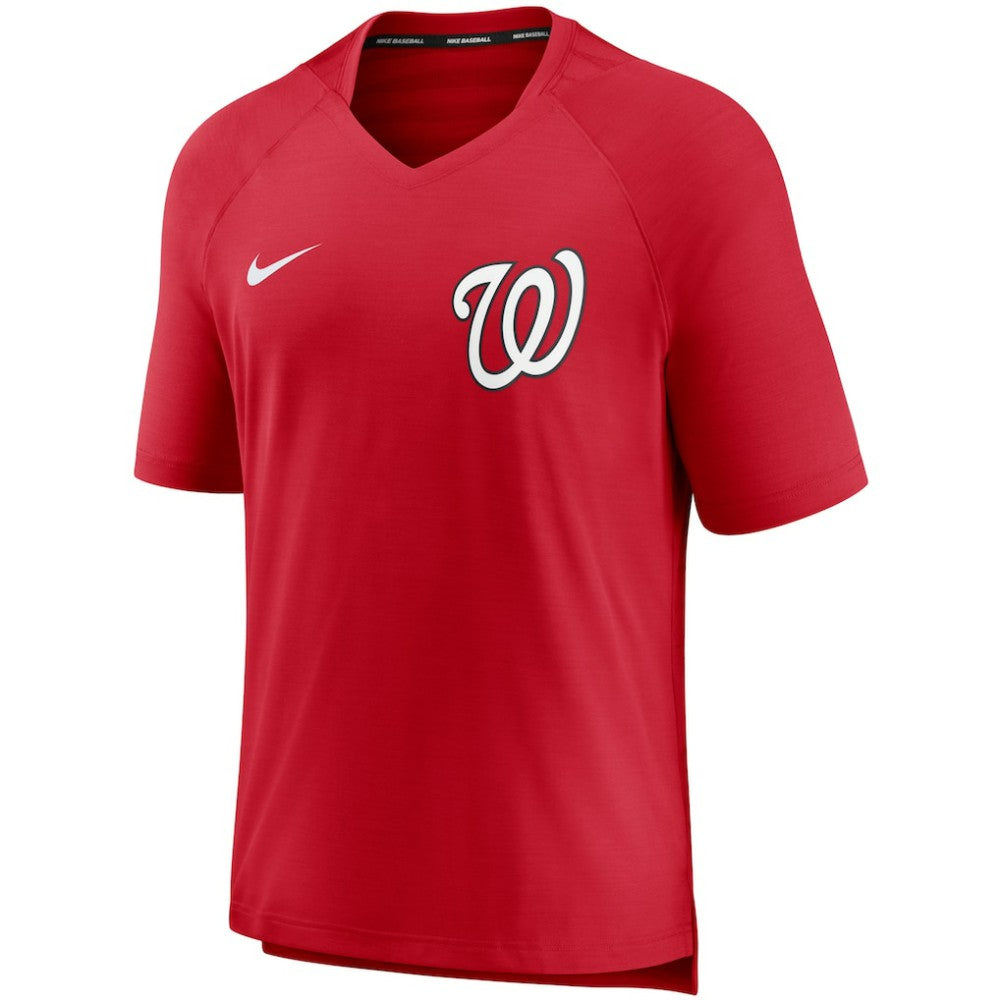 Washington Nationals Nike Authentic Collection Pregame Performance V-Neck T-Shirt - MLB