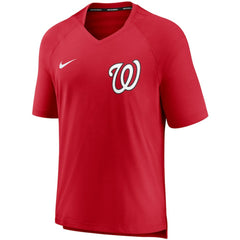 Washington Nationals Nike Authentic Collection Pregame Performance V-Neck T-Shirt - MLB