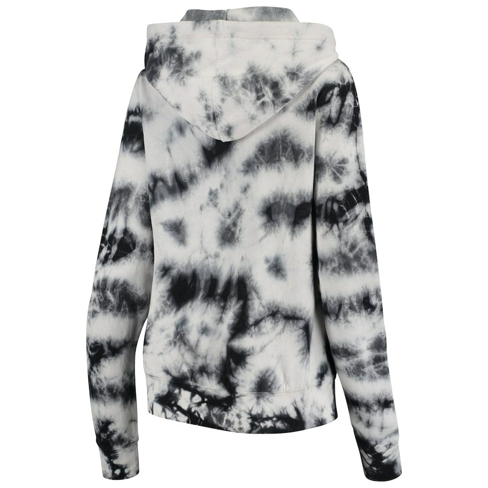 New Orleans Saints New Era Women's Tie Dye Fleece Full-Zip Hoodie Black | NFL