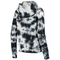 Las Vegas Raiders New Era Women's Tie Dye Fleece Full-Zip Hoodie Black | NFL
