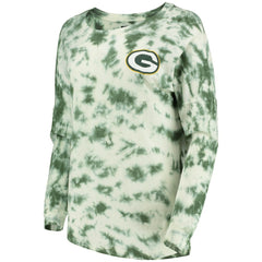 Green Bay Packers New Era Women's Tie-Dye Long Sleeve T-Shirt Green | NFL