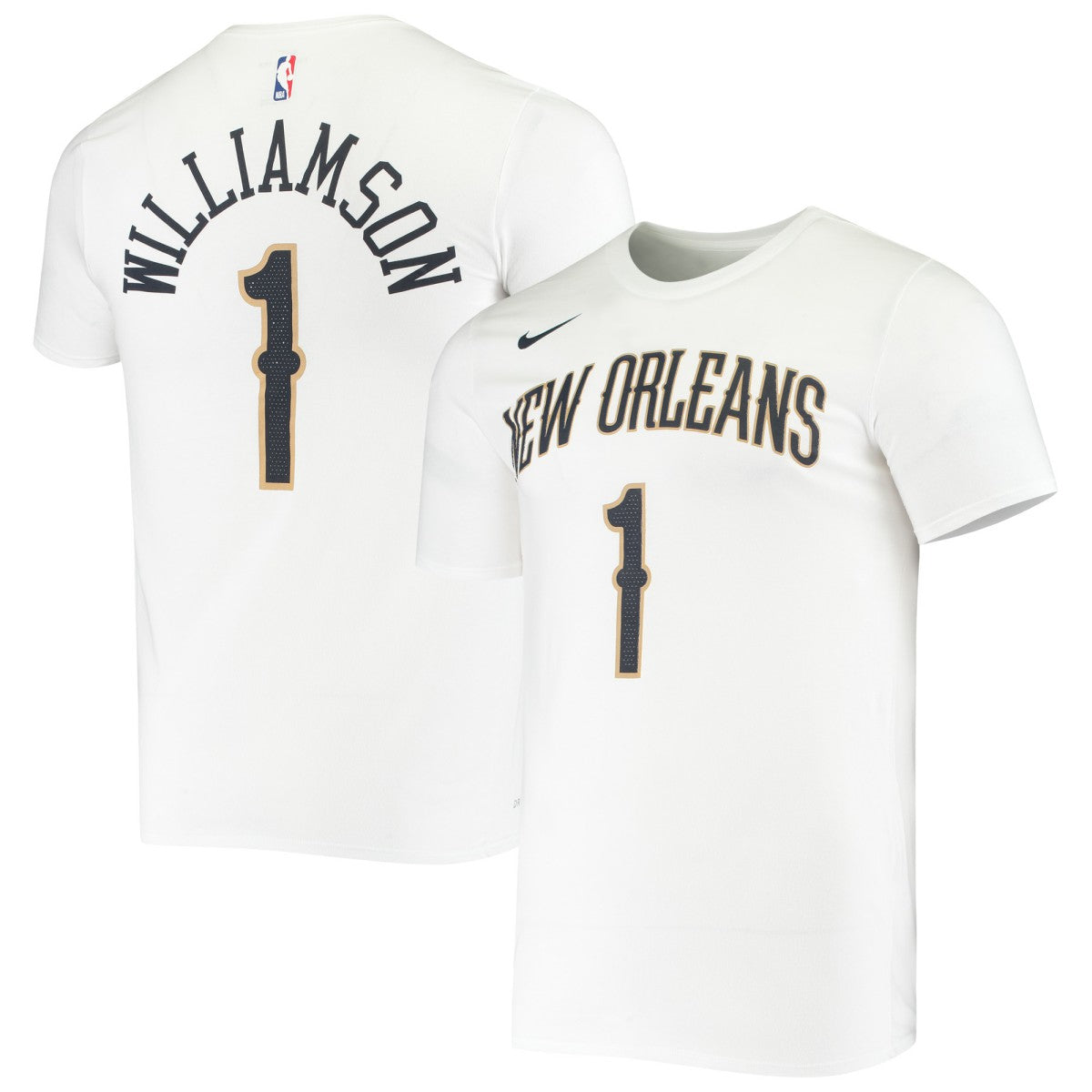 Zion Williamson New Orleans Pelicans Name & Number Performance T-Shirt White - NBA