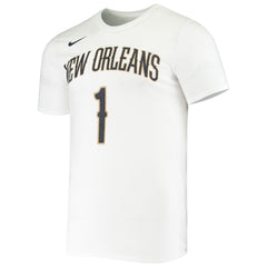 Zion Williamson New Orleans Pelicans Name & Number Performance T-Shirt White - NBA
