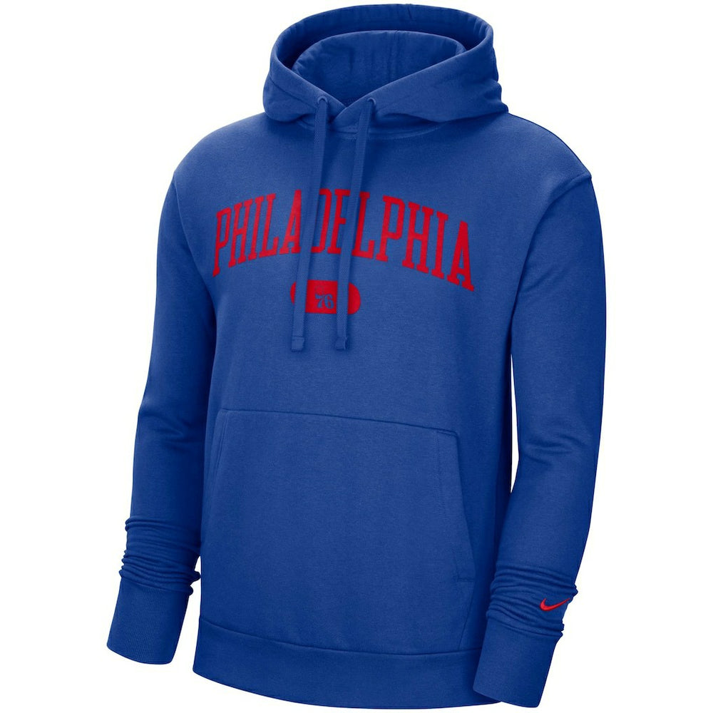 Philadelphia 76ers Heritage Essential Pullover Hoodie Royal - NBA