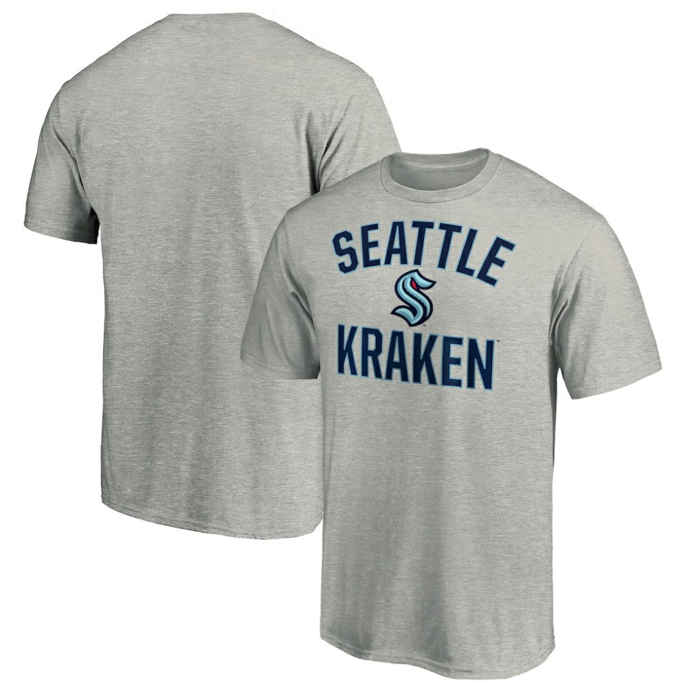 Seattle Kraken Fanatics Victory Arch T-Shirt - Heather Gray - NHL