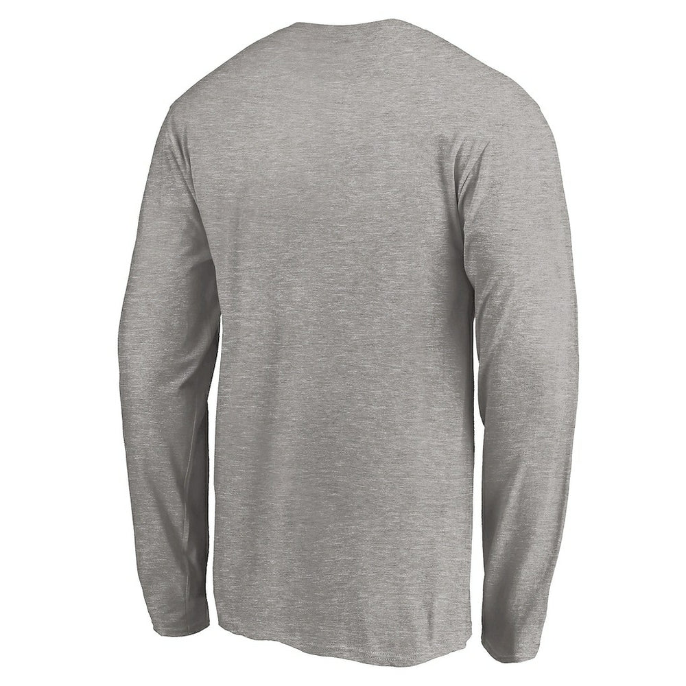Los Angeles Chargers On Side Stripe Long Sleeve T-Shirt Heathered Gray | Fanatics