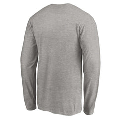 Los Angeles Chargers On Side Stripe Long Sleeve T-Shirt Heathered Gray | Fanatics