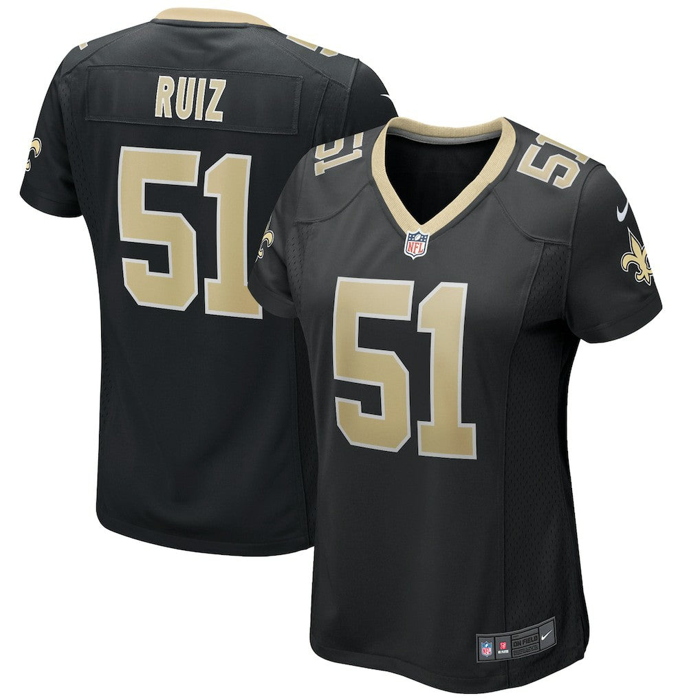 Cesar Ruiz New Orleans Saints Women's Game Jersey Black | Nike for Sale