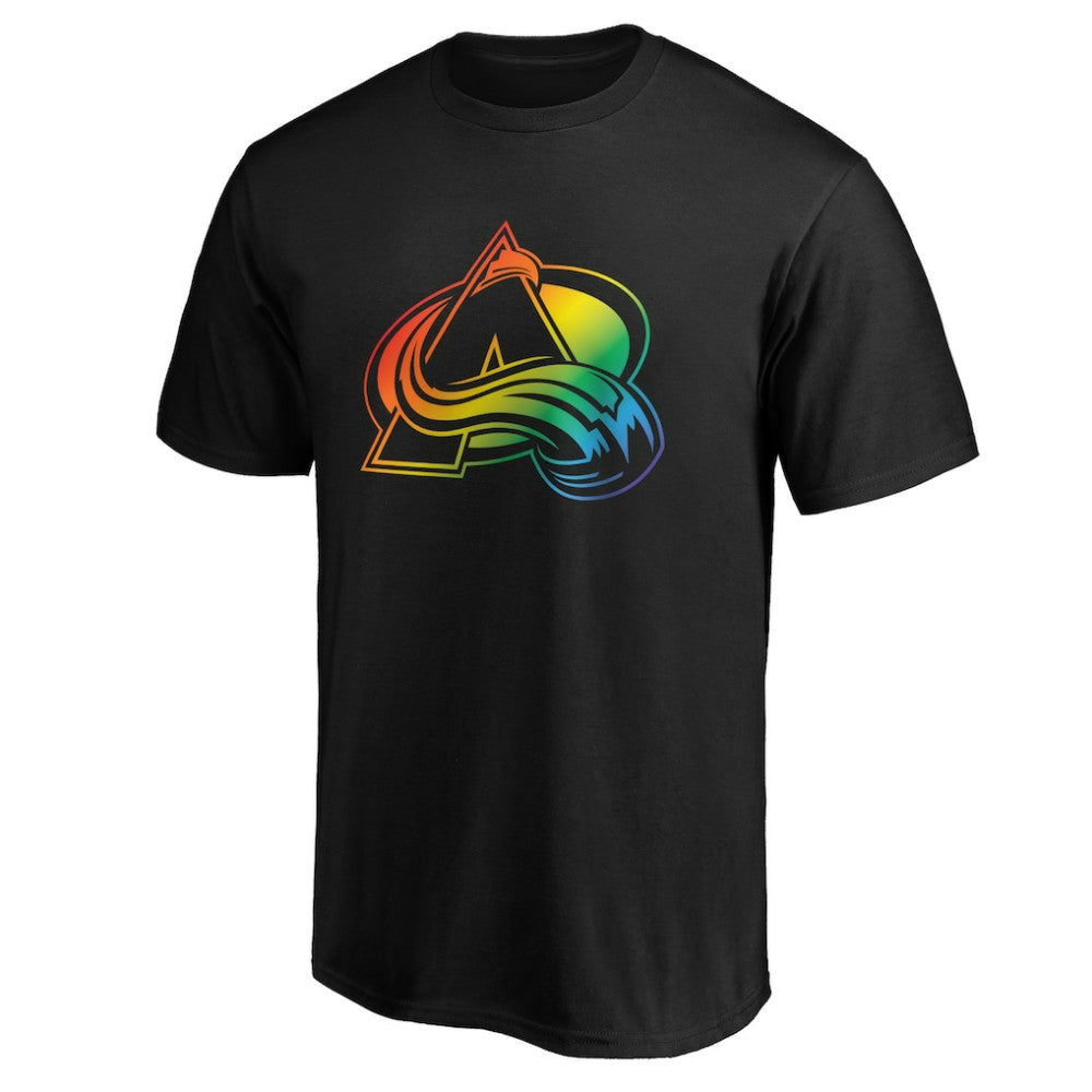 Colorado Avalanche Team Pride Logo T-Shirt - Black - NHL