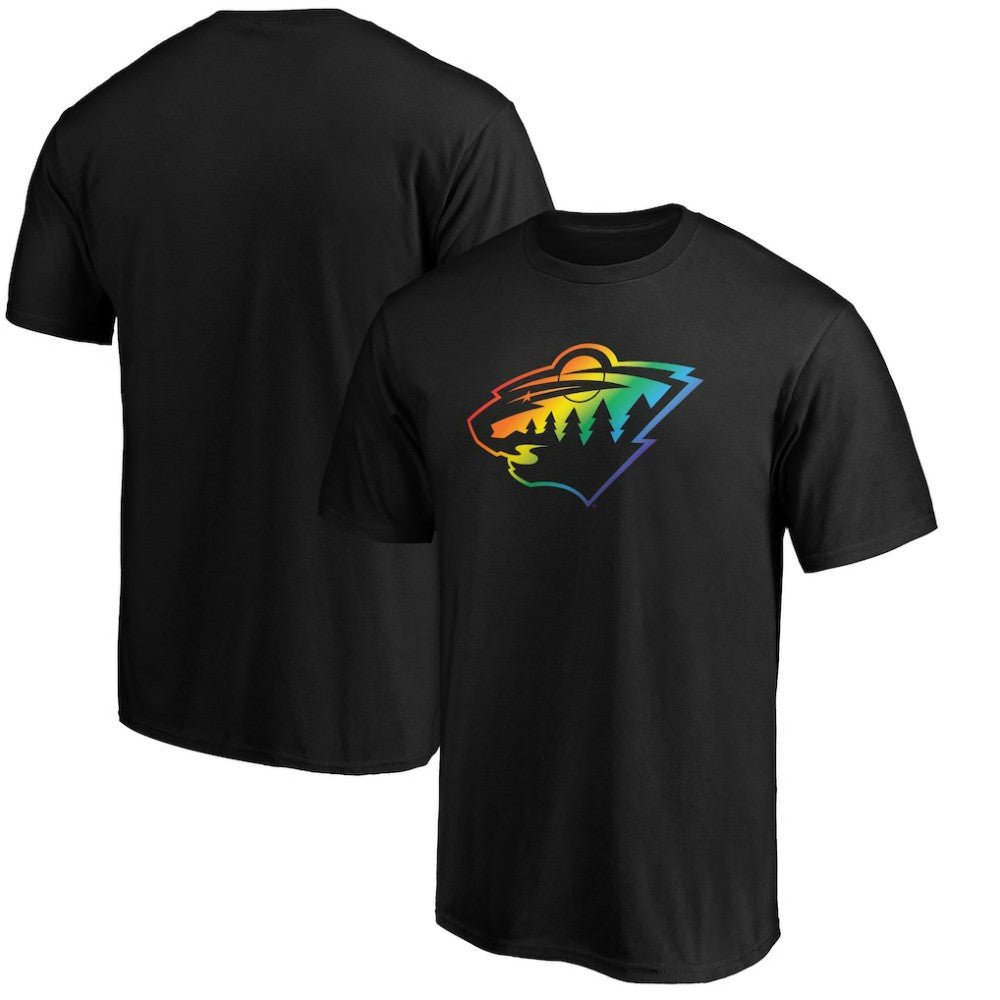Minnesota Wild Team Pride Logo T-Shirt - Black - NHL