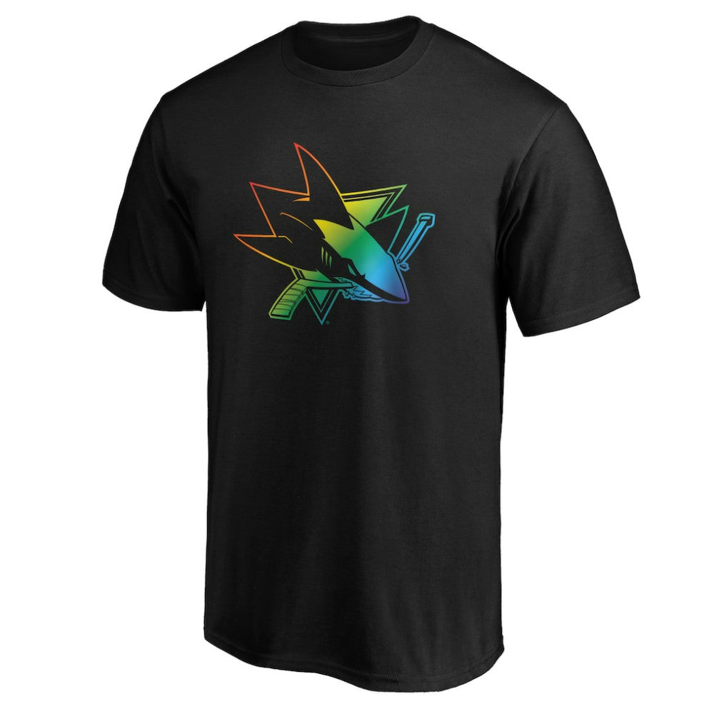 San Jose Sharks Team Pride Logo T-Shirt - Black - NHL