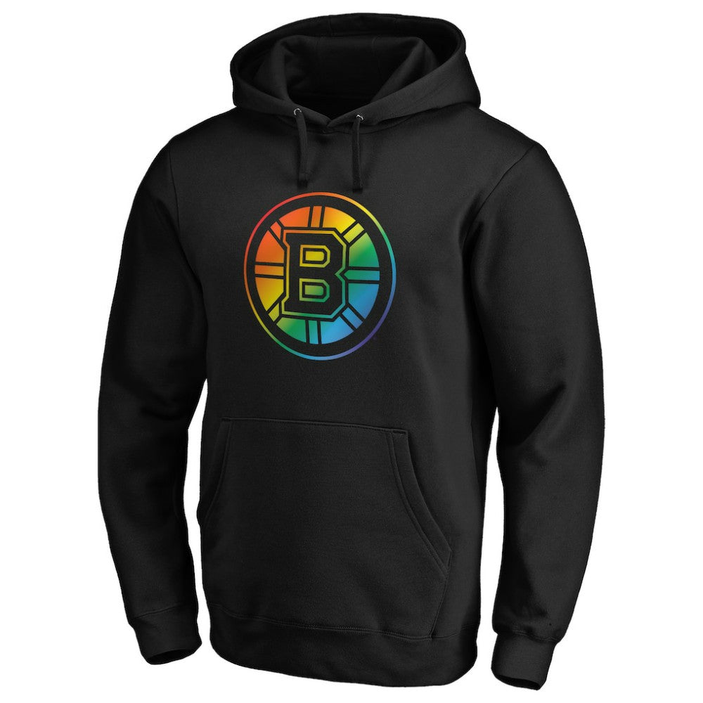 Boston Bruins Team Pride Logo Pullover Hoodie - Black - NHL