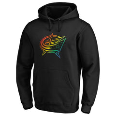 Columbus Blue Jackets Team Pride Logo Pullover Hoodie - Black - NHL