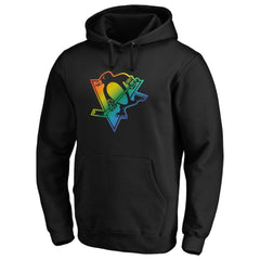 Pittsburgh Penguins Team Pride Logo Pullover Hoodie - Black - NHL