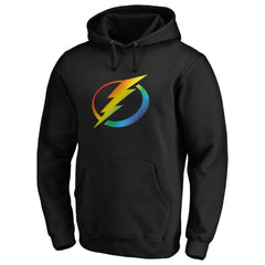 Tampa Bay Lightning Team Pride Logo Pullover Hoodie - Black - NHL