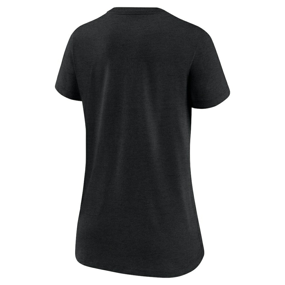 Miami Marlins Nike Women's Authentic Collection Tri-Blend V-Neck T-Shirt - MLB