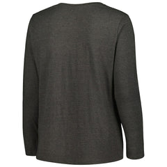 Cleveland Browns Women's Plus Size Primary Logo Long Sleeve Scoop Neck T-Shirt Charcoal | Fanatics