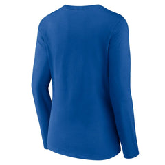 Los Angeles Rams Women's Plus Size Primary Logo Long Sleeve Scoop Neck T-Shirt Royal | Fanatics