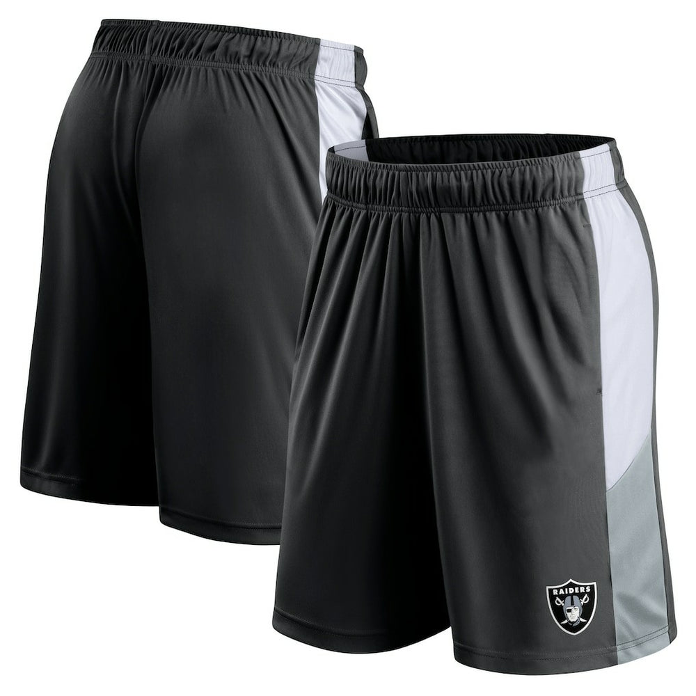 Las Vegas Raiders Prep Colorblock Shorts Black | Fanatics
