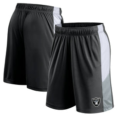 Las Vegas Raiders Prep Colorblock Shorts Black | Fanatics