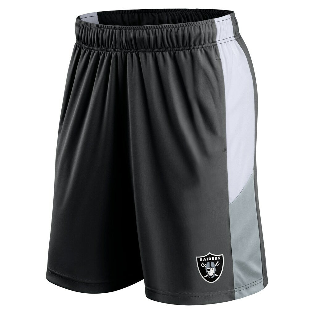 Las Vegas Raiders Prep Colorblock Shorts Black | Fanatics