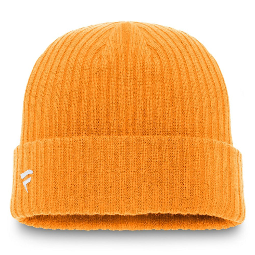 Nashville Predators Fanatics Core Primary Logo Cuffed Knit Hat - Gold - NHL