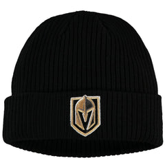Vegas Golden Knights Fanatics Core Primary Logo Cuffed Knit Hat - Black - NHL