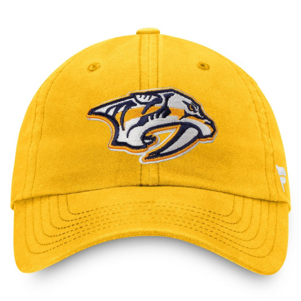 Nashville Predators Fanatics Core Primary Logo Adjustable Hat - Gold - NHL
