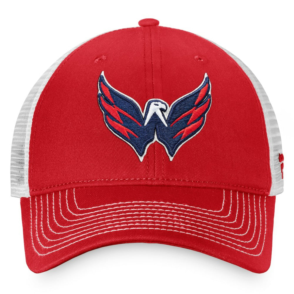Washington Capitals Fanatics Core Primary Logo Trucker Adjustable Hat - Red/White - NHL